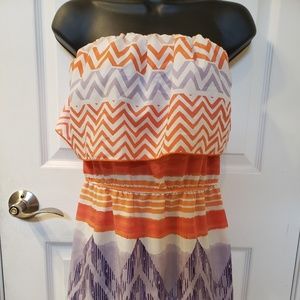Like New GLAM strapless dress Size M